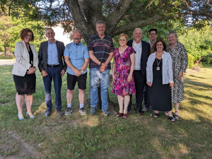 Left to right: Liz Sutherland, Graham Pincott, Brian McKee, Ed Patchell, Johanne Beaulieu, Dermid O&#039;Farrell, Tim Rennie, Katherine Parker, Annie Hillis (Missing: Dana Farcasiu, Ross Lincoln, Paul Calder)